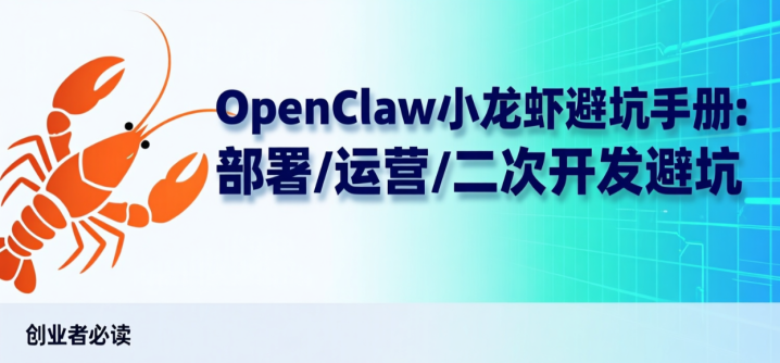OpenClaw小龙虾避坑手册:部署/运营/二次开发避坑-网创大婶
