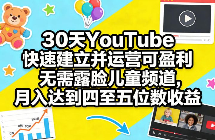 youtube怎么赚钱?国内通过快速建立可盈利无需露脸儿童频道挣钱-网创大婶