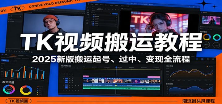 抖音搬运tiktok赚钱吗?2026新版搬运起号、过中、变现全流程-网创大婶