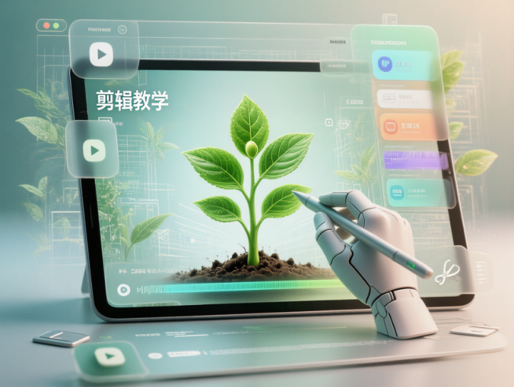 AI树苗植物生长过程剪辑教学!最近比较火爆的玩法-网创大婶