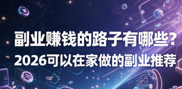 副业赚钱的路子有哪些?2026可以在家做的副业推荐-网创大婶