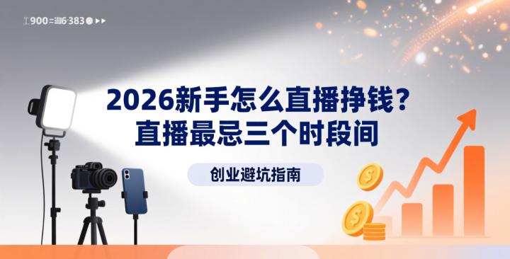 2026新手怎么直播挣钱?直播最忌三个时间段-网创大婶