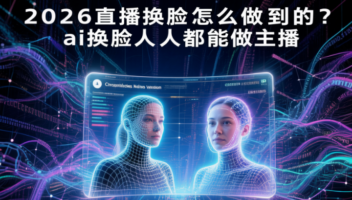 2026直播换脸怎么做到的?ai换脸人人都能做主播-网创大婶