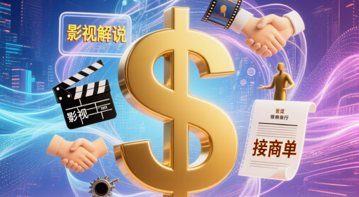 影视解说怎么变现赚钱?变现渠道:伙伴计划、接商单、收徒等-网创大婶