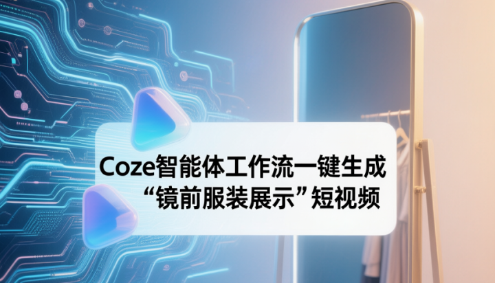 Coze智能体工作流一键生成“镜前服装展示“短视频-网创大婶
