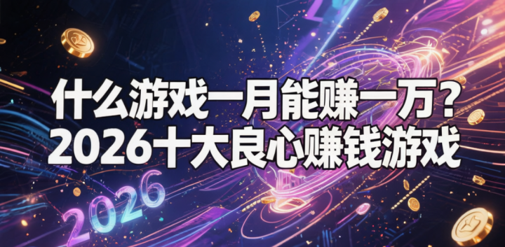 什么游戏一月能赚一万?2026十大良心赚钱游戏-网创大婶