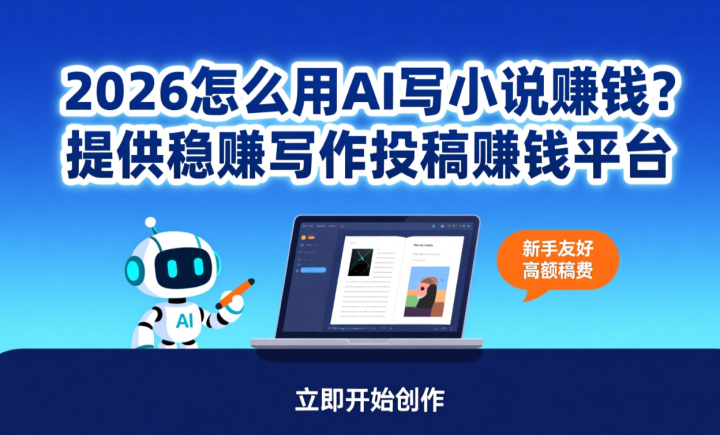 2026怎么用ai写小说赚钱?提供稳赚写作投稿赚钱平台-网创大婶