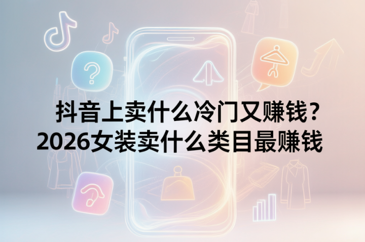 抖音上卖什么冷门又赚钱?2026女装卖什么类目最赚钱-网创大婶
