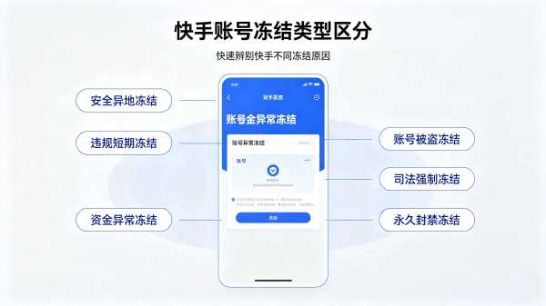 快速辨别快手不同冻结原因 快手账号冻结类型区分
