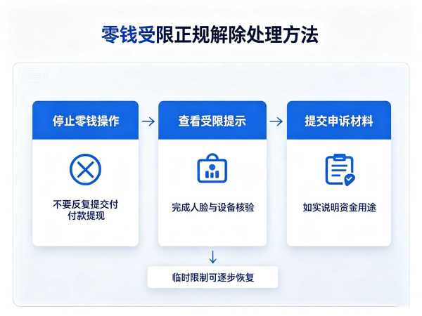 微信零钱账户安全核验实操 微信零钱限制正规解除流程