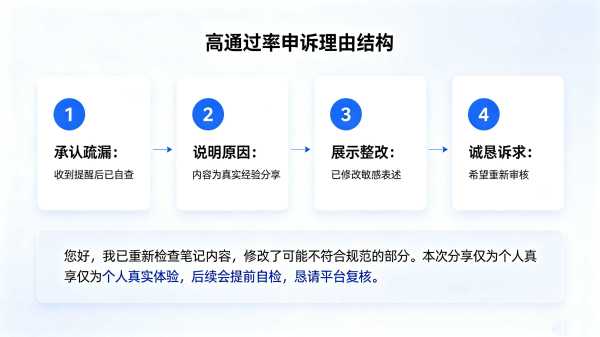 小红书申诉理由填写模板示例 小红书申诉理由填写模板